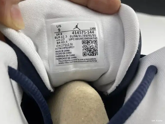 1st Kicks Shoes Jordan Dark Blue 13 Air 414571-144 Powder 0624